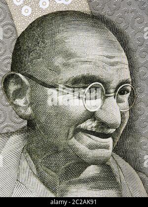 Mahatma Gandhi un portrait Banque D'Images