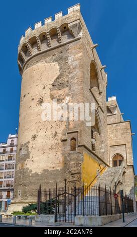 Tours quart, Valence, Espagne Banque D'Images