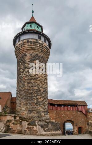 Tour Sinwell, Nuremberg, Allemagne Banque D'Images