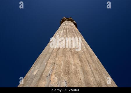 Site archéologique de l'ancienne ville persane, Persepolis, site classé au patrimoine mondial de l'UNESCO, à proximité de Shiraz, en Iran. Banque D'Images