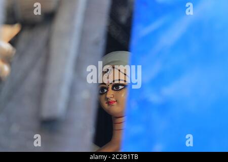 Durga puja le plus grand festival bengali non seulement à Kolkata mais aussi dans le monde entier. Banque D'Images