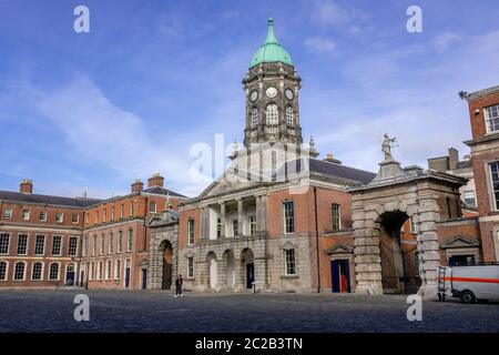 Bedford Tower au Dublin Castle Ireland où les joyaux de la Couronne irlandaise ont été volés Banque D'Images