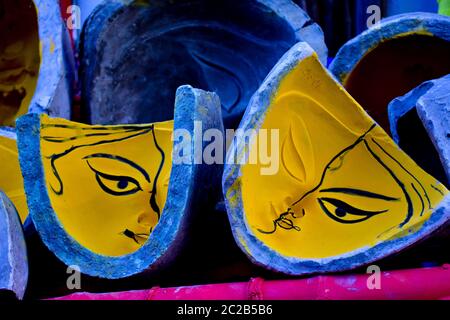 Durga puja le plus grand festival bengali non seulement à Kolkata mais aussi dans le monde entier. Banque D'Images