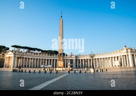 L'Obélisque du Vatican Place Saint-Pierre, Vatican Banque D'Images