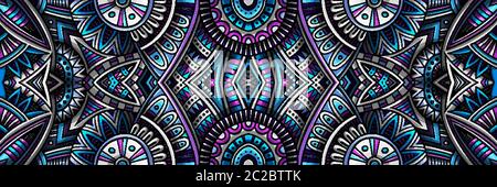 Tapis ethnique abstrait ornemental sans couture motif. Fond vectoriel vintage. Illustration de Vecteur