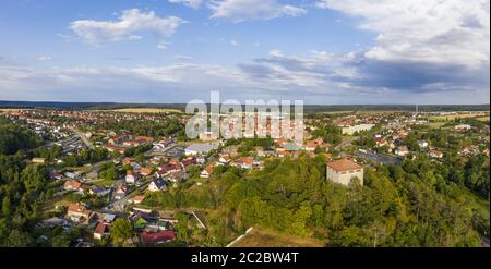 Château de Harzgerode dans la vallée de Harz Selketal Banque D'Images