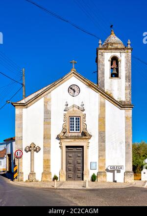 Igreja paroquial de Santa Cruz de Pombalinho, Pombalinhom, Portugal Banque D'Images