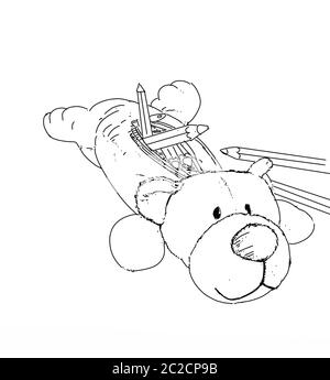 animaux, mascottes et jouets anciens Banque D'Images