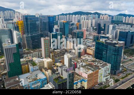 Kwun Tong, Hong Kong 02 juin 2019 : vue aérienne de la ville de Hong Kong Banque D'Images