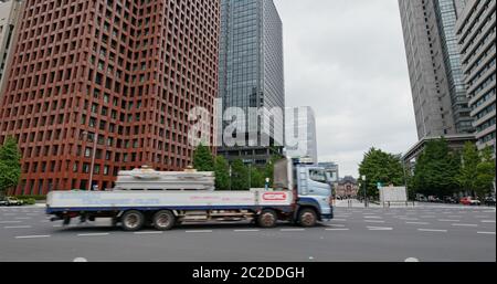 Tokyo, Japon 30 juin 2019 : quartier des affaires de Tokyo Banque D'Images