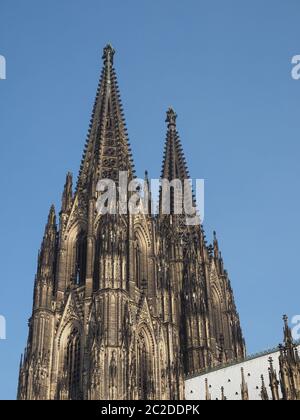 Koelner Hohe Domkirche Sankt Petrus Dom (Cathédrale St Pierre sens) église gothique à Koeln, Allemagne Banque D'Images