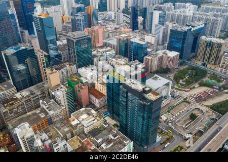 Kwun Tong, Hong Kong 02 juin 2019 : vue de dessus de la ville de Hong Kong Banque D'Images