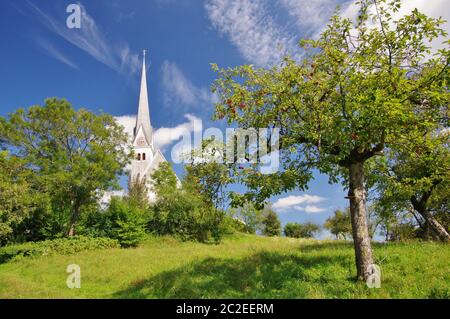 Eglise 'Filialkirche Sankt Johannes und Paulus', Mauerkirchen, Bad Endorf, haute-Bavière, Allemagne Banque D'Images