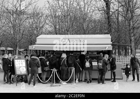 Le café Amorino, Paris FR Banque D'Images