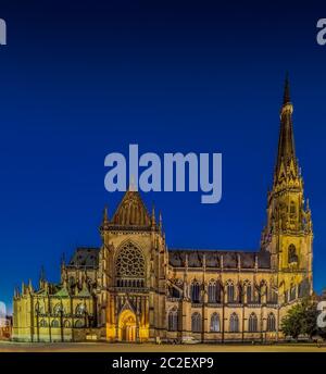 la nouvelle cathédrale (mariendom) de linz, autriche. Banque D'Images