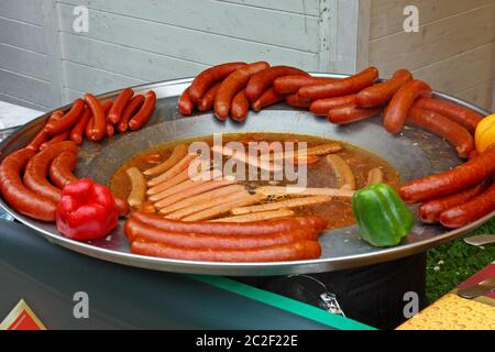 La viande préparée à partir de la grille, prêts à manger Banque D'Images