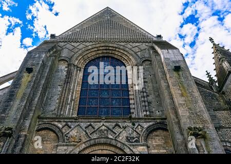 Cathédrale Saint-Julien (Cathédrale St-Julien du Mans) au Mans, Maine, France Banque D'Images