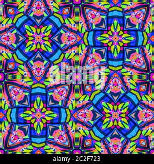 Motif sans couture multicolore de collage abstrait Banque D'Images