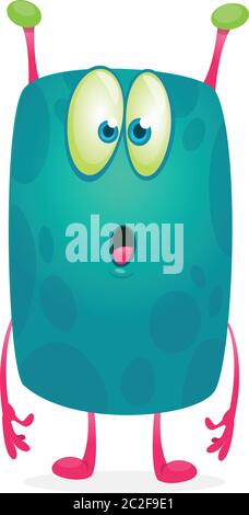 Caricature surprise illustration extraterrestre Illustration de Vecteur