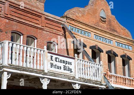 Miner's Union Hall à Virginia City, Nevada, USA Banque D'Images