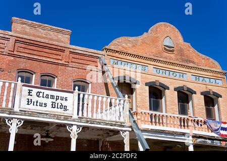 Miner's Union Hall à Virginia City, Nevada, USA Banque D'Images