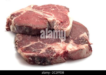 Coupe de viande avec le coût d'os florentin Banque D'Images