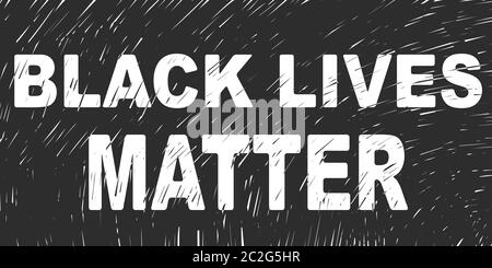 Noir vies Matter bannière noir griffonnage arrière-plan. Esquisse vectorielle, illustration dessinée à la main Illustration de Vecteur