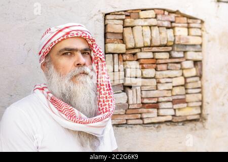 portrait traditionnel d'homme arabe Banque D'Images