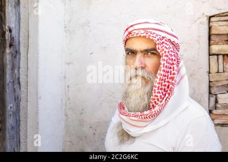 portrait traditionnel d'homme arabe Banque D'Images