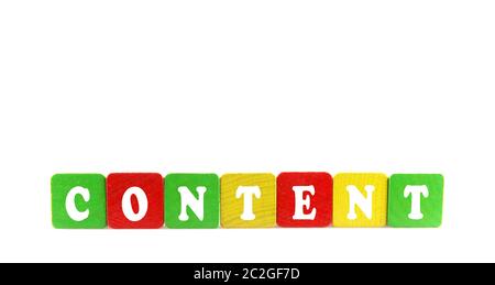 Studio Shot of Toy Blocs contre fond blanc Banque D'Images