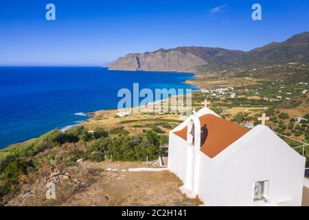 Petit village de pêcheurs traditionnel de Mochlos, Crète, Grèce. Banque D'Images