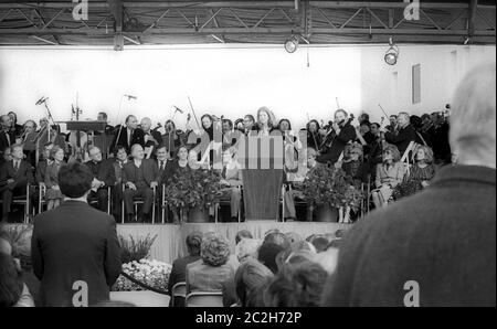 JFK Library ouverture 1980 Banque D'Images