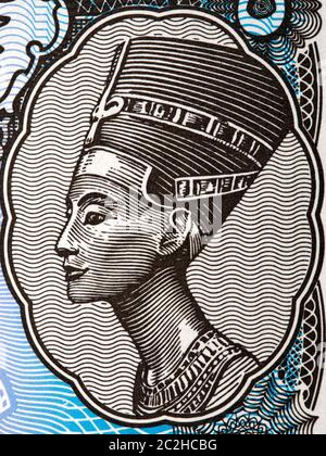 Nefertiti un portrait Banque D'Images