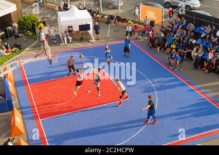 basket-ball de rue championnat d'antenne Banque D'Images