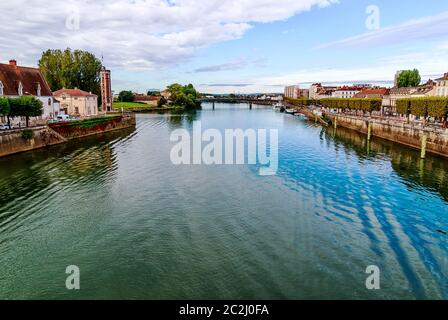 Chalon-sur-Saone, lieu de naissance de Nicéphore Niépce, inventeur de la photographie. Bourgogne-Franche-Comté, France Banque D'Images