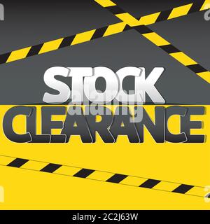 Stockez les affiches de liquidation, les circulaires ou les affiches Illustration de Vecteur