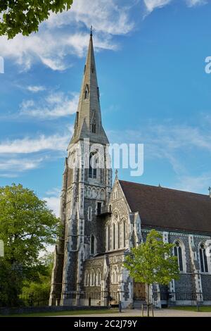 L'église Saint-Alban, souvent appelée localement simplement l'église anglaise de Copenhague Banque D'Images