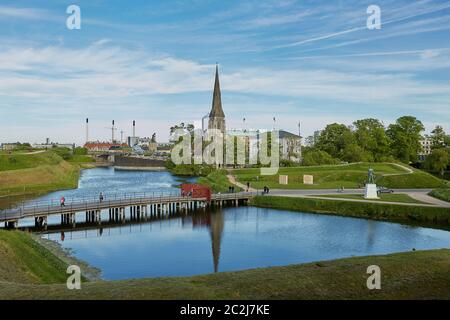 L'église Saint-Alban, souvent appelée localement simplement l'église anglaise de Copenhague Banque D'Images
