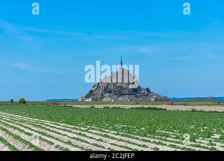 Le Mont Saint Michel - Normandie, France Banque D'Images