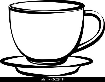 Illustration de l'art vectoriel de la tasse à thé Illustration de Vecteur