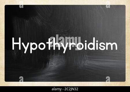 Concept de l'hypothyroïdisme Banque D'Images
