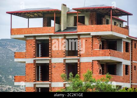 La construction de nouveaux immeubles résidentiels de grande hauteur. Banque D'Images