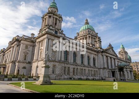 Hôtel de ville de Belfast à Belfast, Irlande du Nord, Royaume-Uni, Europe Banque D'Images