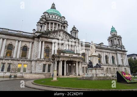 Hôtel de ville de Belfast à Belfast, Irlande du Nord, Royaume-Uni, Europe Banque D'Images