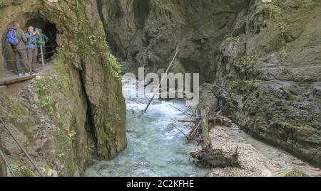 Gorge de Partnach, eau sauvage, monument naturel, Bavière, Allemagne Banque D'Images