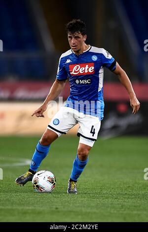 ROME, ITALIE - 17 juin 2020 : Diego Demme de SSC Napoli en action lors du match de football final de Coppa Italia entre SSC Napoli et Juventus FC. (Photo de Nicolò Campo/Sipa USA) Banque D'Images