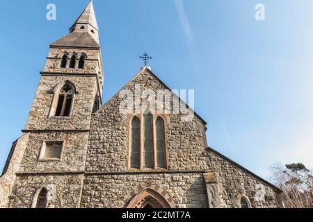 Détail architectural de Saint Mary s'Église anglicane de Howth, Irlande Banque D'Images