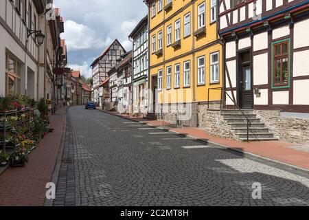 La petite ville de Stolberg dans la région de Harz dans l'ancienne Allemagne de l'est Banque D'Images