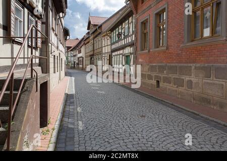 La petite ville de Stolberg dans la région de Harz dans l'ancienne Allemagne de l'est Banque D'Images