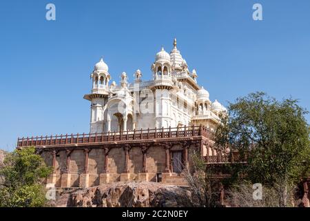 jaswant thada est un cénotaphe situé à Jodhpur et sert de terrain de créamation pour la famille royale de marwar. Jodhpur, Inde Banque D'Images